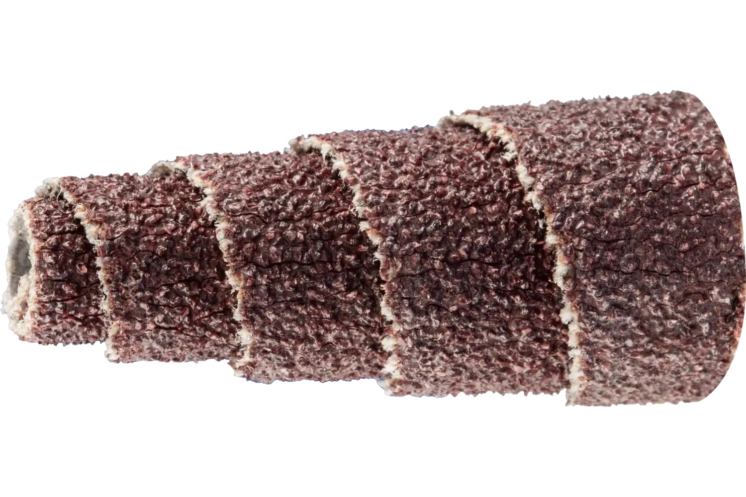 Picture of Pferd Cartridge Roll, 1/2" x 1, 1/8" Arbor, Tapered shape, 80 Grit, Aluminum oxide